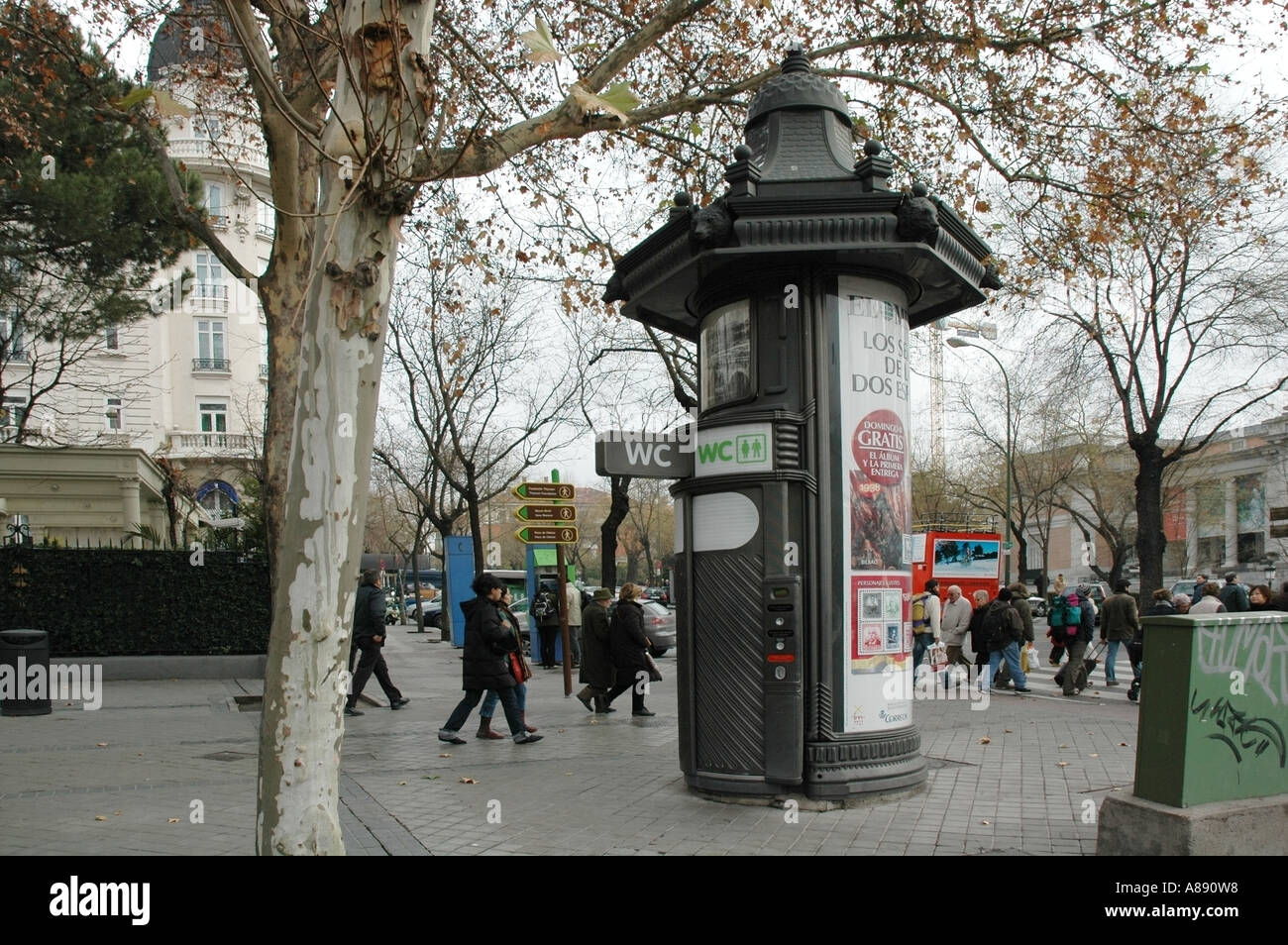 Rue publique toilettes, WC, Madrid, Espagne, Europe, UNION EUROPÉENNE Photo  Stock - Alamy