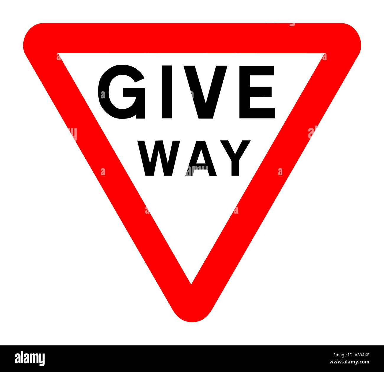 Faire place Road sign on white background Banque D'Images