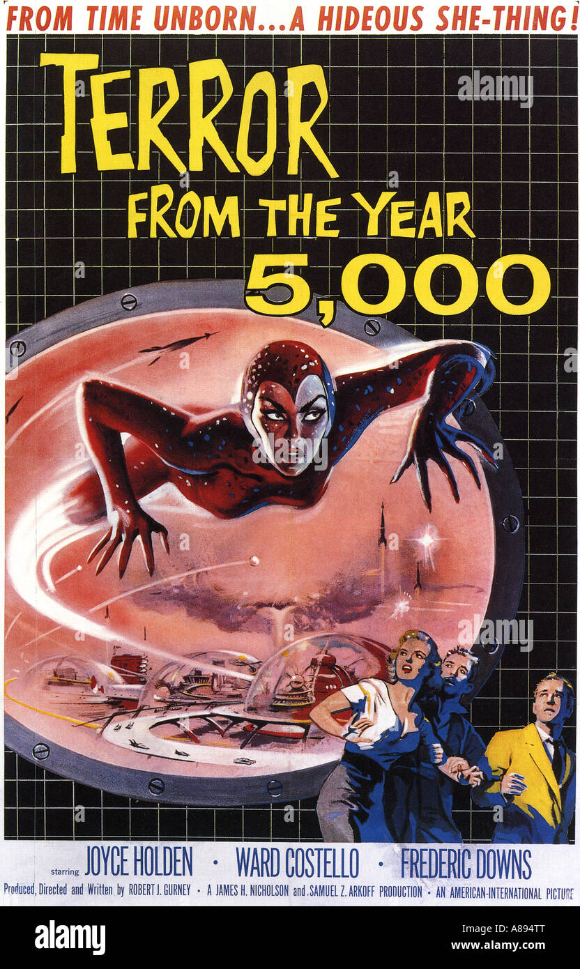 La terreur de l'année 5000 pour l'affiche du film 1958 PICA Banque D'Images