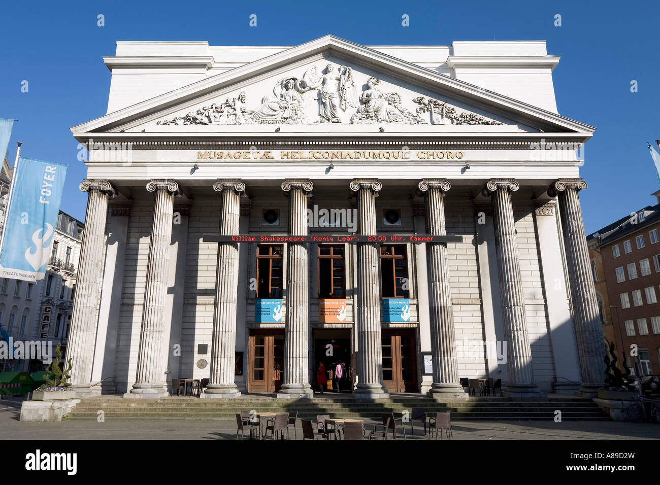 Théâtre de la ville d'Aachen, NRW, Allemagne Banque D'Images