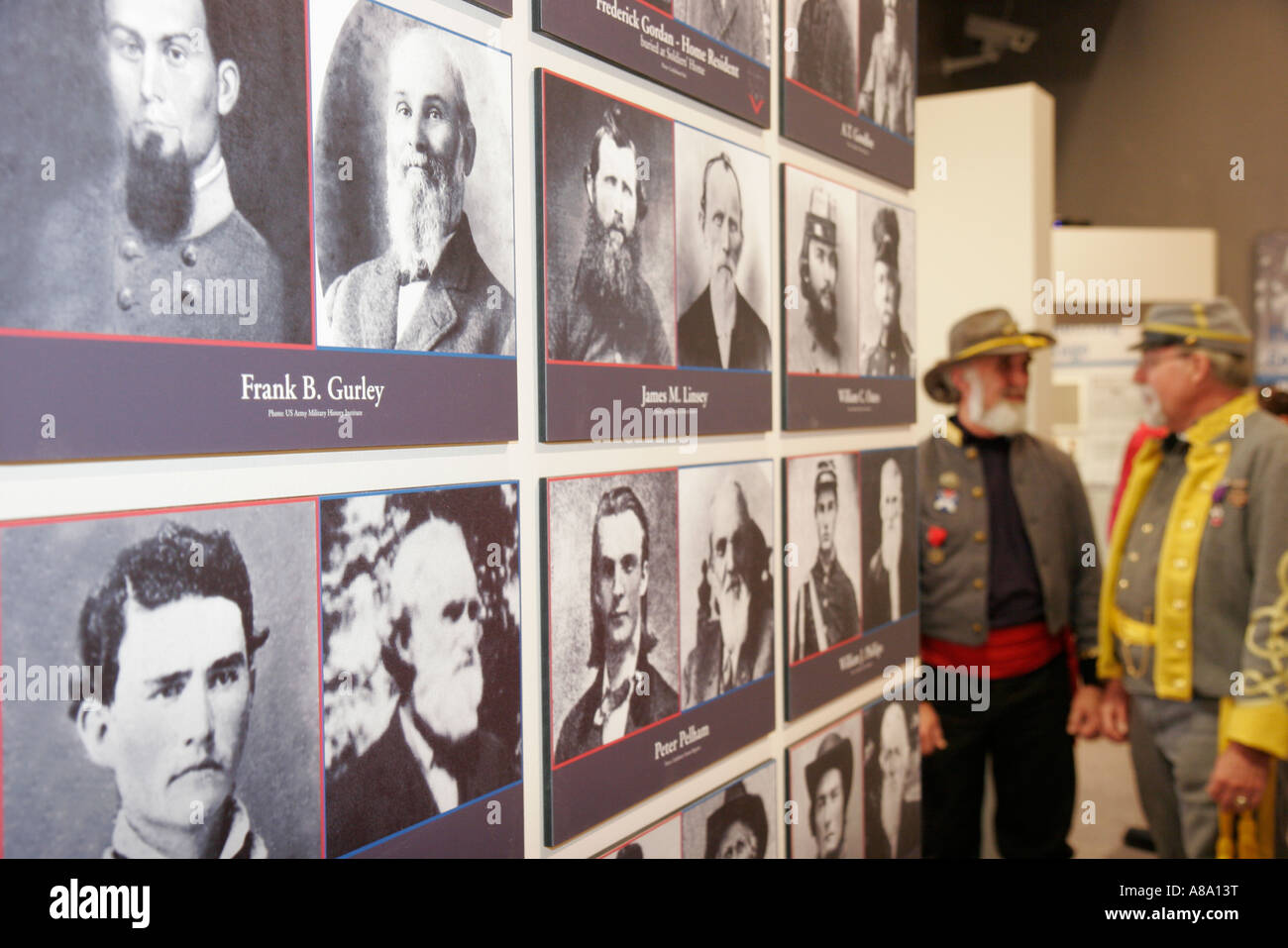 Alabama Marbury, Confederate Memorial Park, Guerre de Sécession, musée, soldats, anciens combattants, exposition collection, les visiteurs voyage visite touristique Banque D'Images