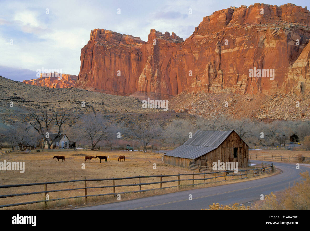 Pioneer farm Fruita Capitol Reef National Park Utah Banque D'Images
