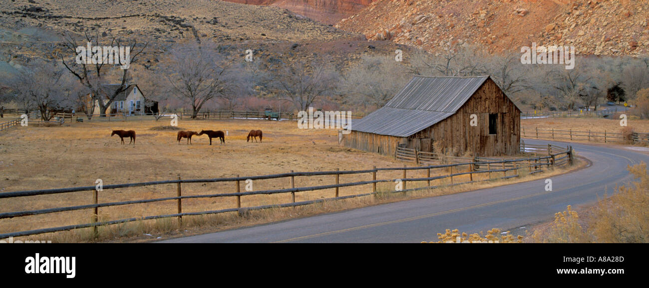 Pioneer farm Fruita Capitol Reef National Park Utah Banque D'Images