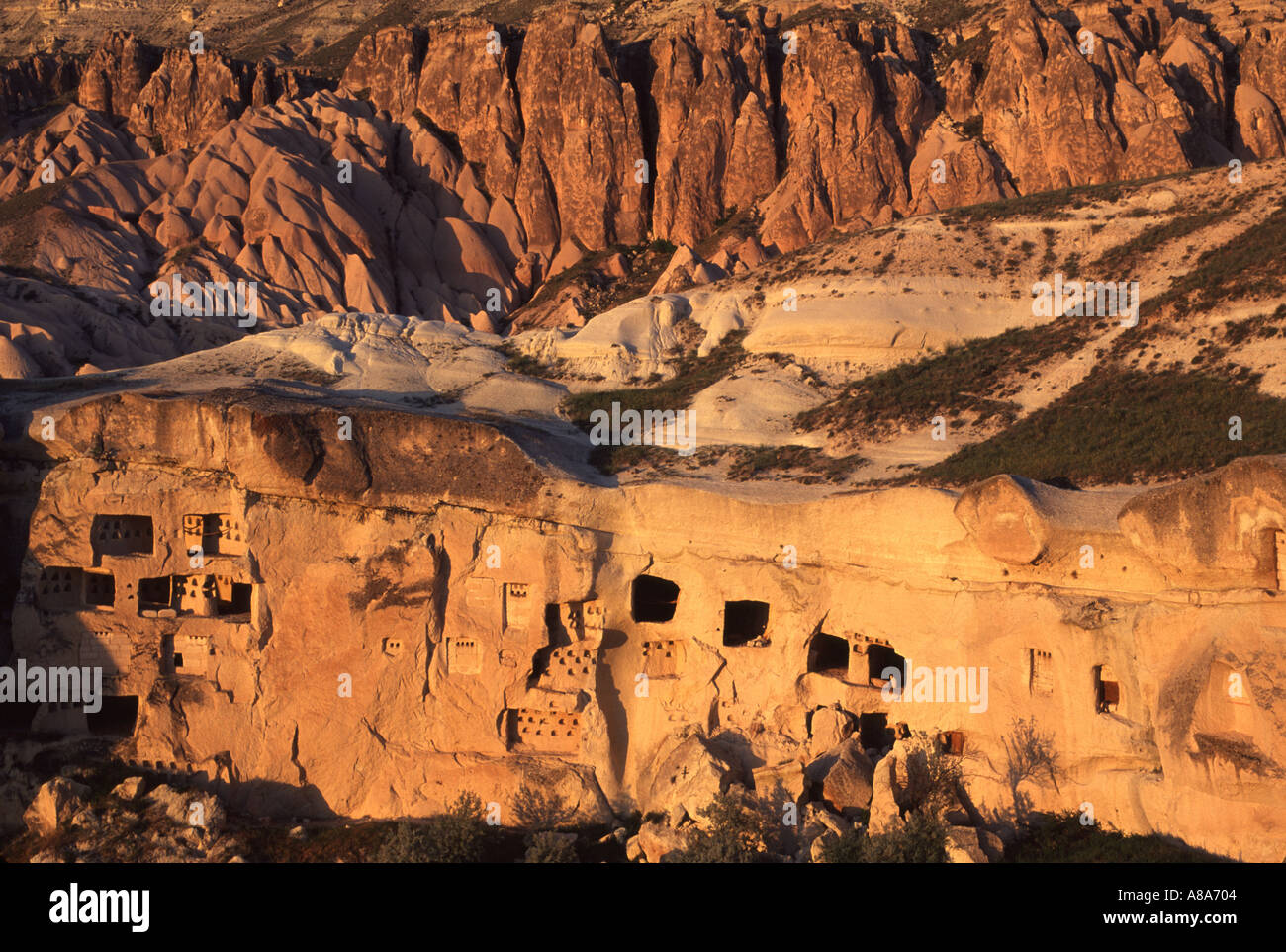La Turquie Cappadoce Cavusin Banque D'Images