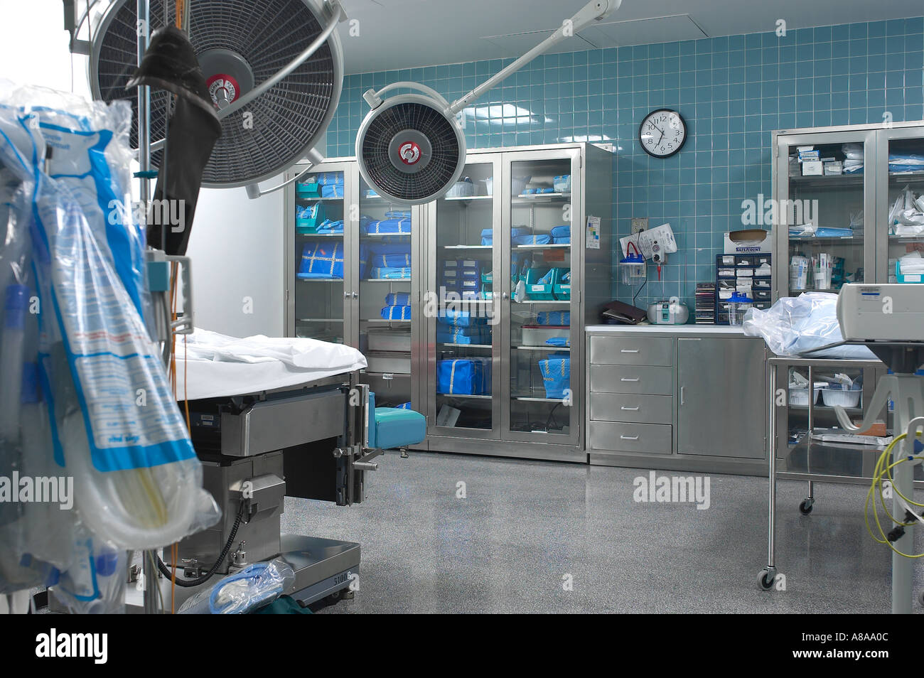 Salle d'opération chirurgicale chirurgie à l'hôpital de Philadelphie, USA Banque D'Images