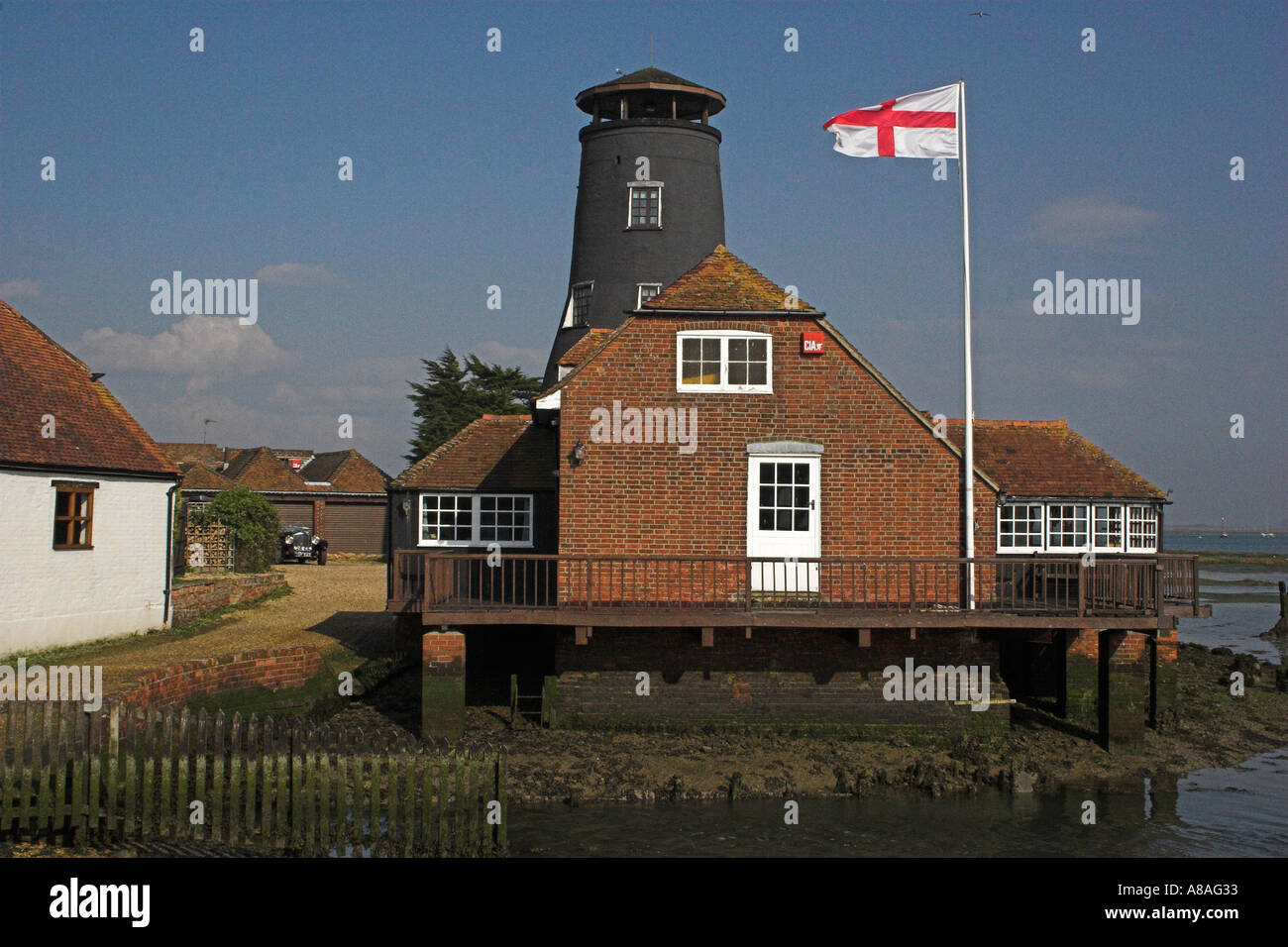 Le vieux moulin Langstone Banque D'Images