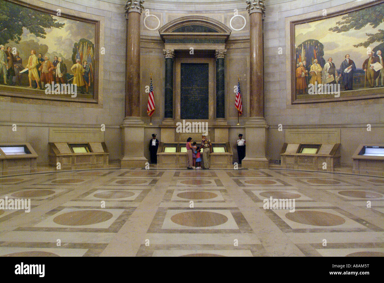 USA Washington DC les Archives nationales Constitution Rotonde Banque D'Images