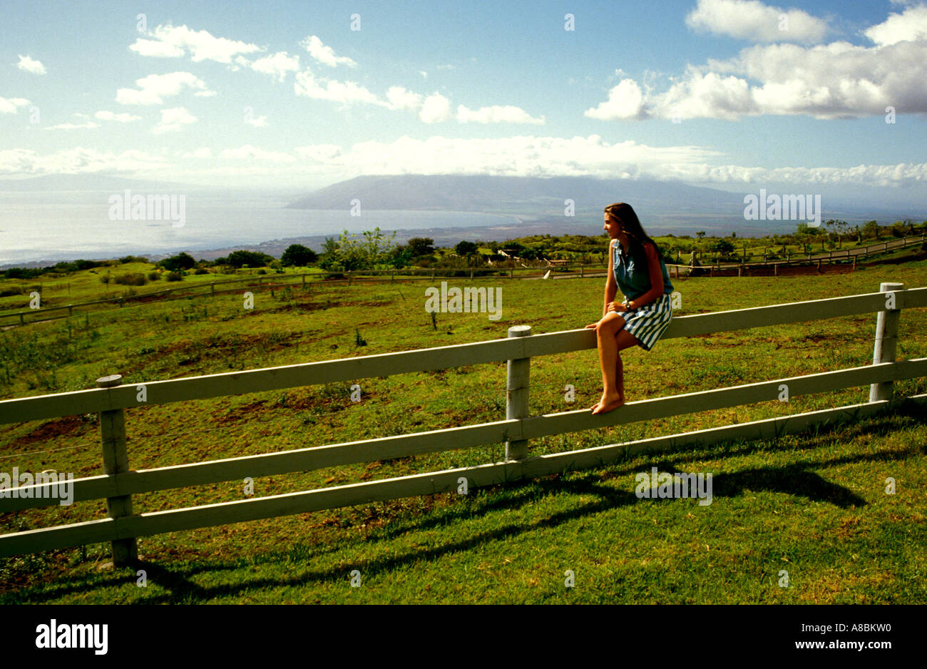 Hawaii Maui Silver Cloud Ranch B&B Banque D'Images