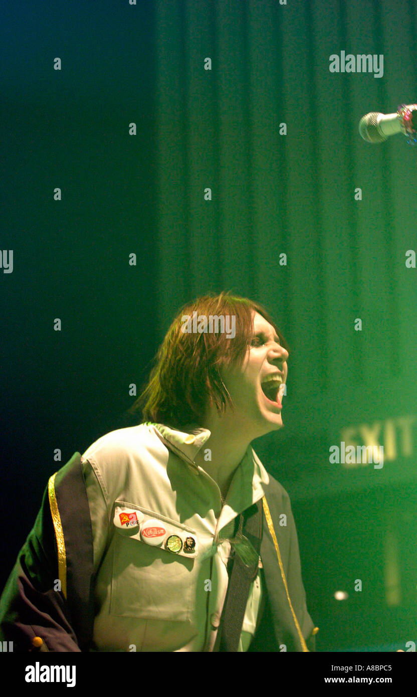 Nicky Wire Wearing Graduation Robe Manic Street Preachers Brangwyn Hall South Wales Swansea Banque D'Images