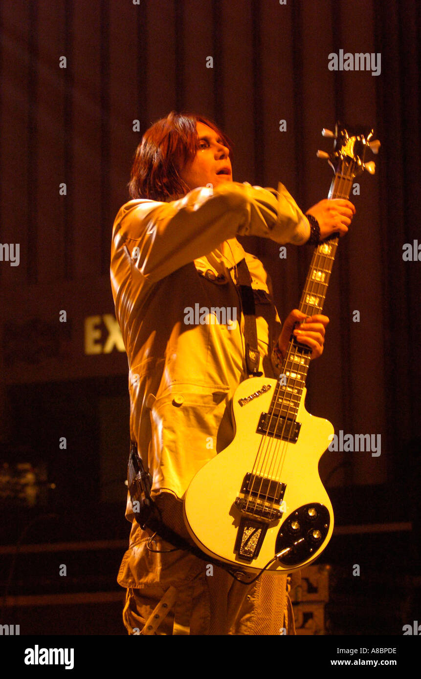 Nicky Wire Manic Street Preachers Brangwyn Hall South Wales Swansea Banque D'Images