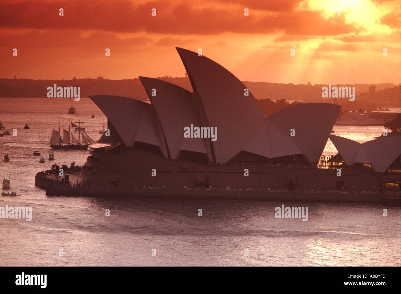 L'Opéra de Sydney au lever du soleil Banque D'Images