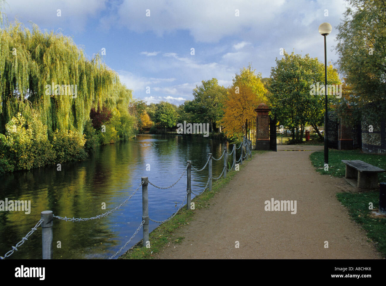 Chemin de randonnée à l'automne Banque D'Images