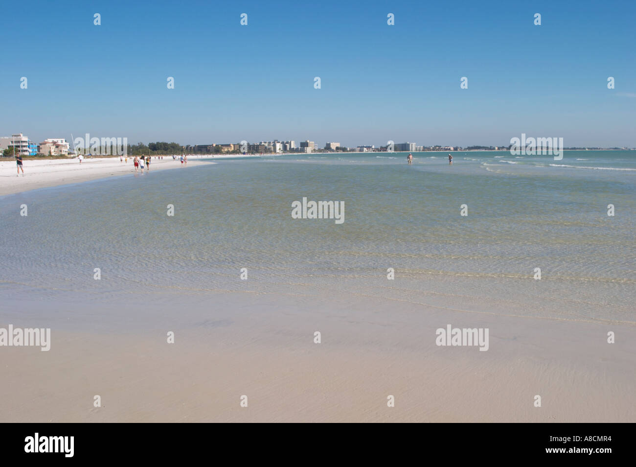 SIESTA KEY BEACH SUR SIESTA KEY SUR LE GOLFE DU MEXIQUE EN FLORIDE Banque D'Images SIESTA KEY BEACH SUR SIESTA KEY SUR LE GOLFE DU MEXIQUE EN FLORIDE Banque D'Images