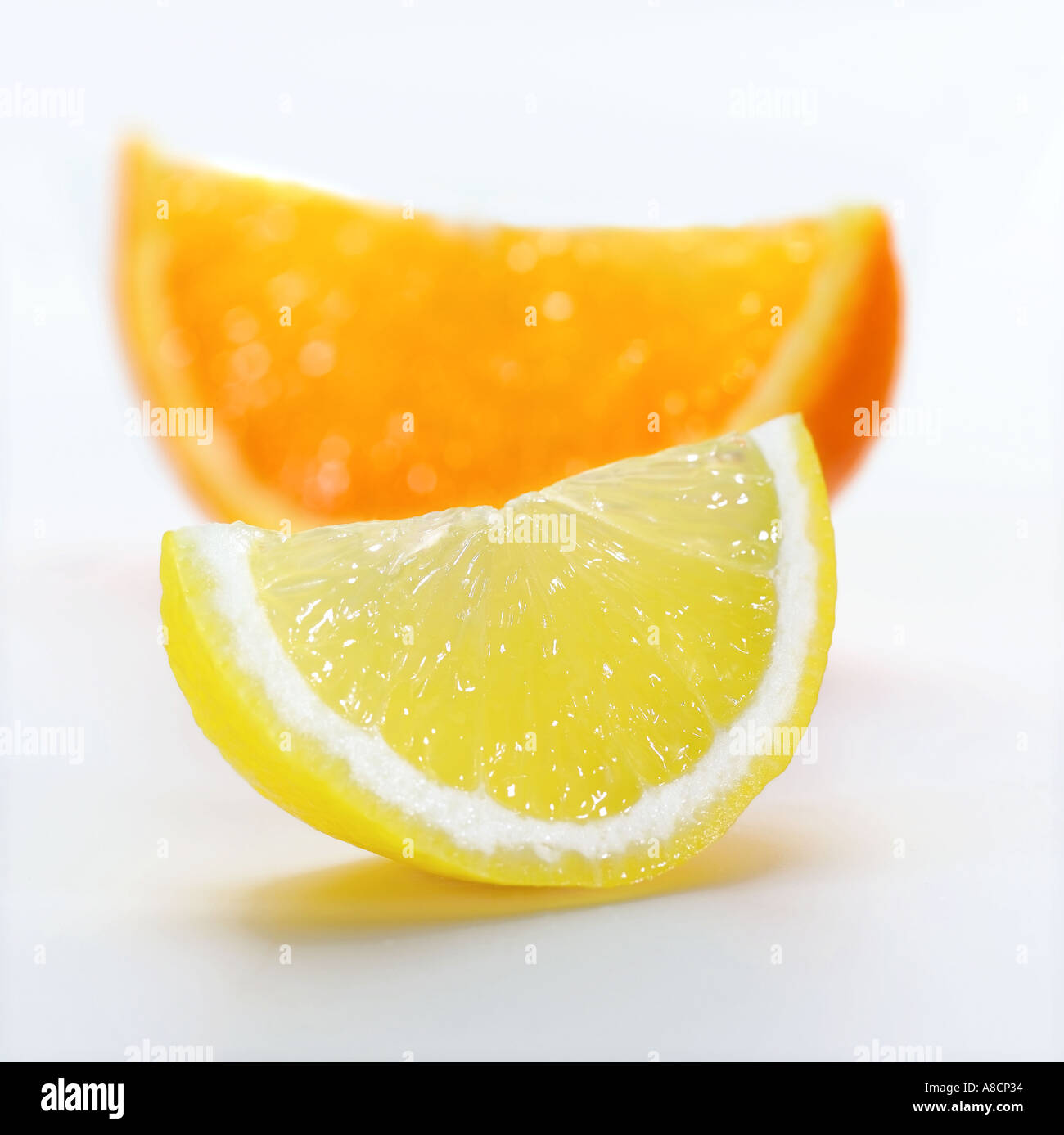 Orange et citron Banque D'Images