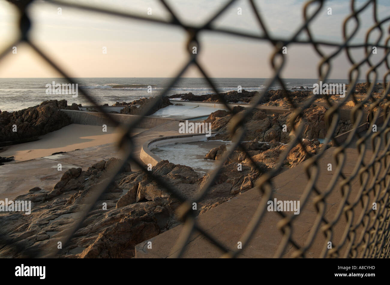 Piscine à Leça da Palmeira projetée par Alvaro Siza Vieira Banque D'Images