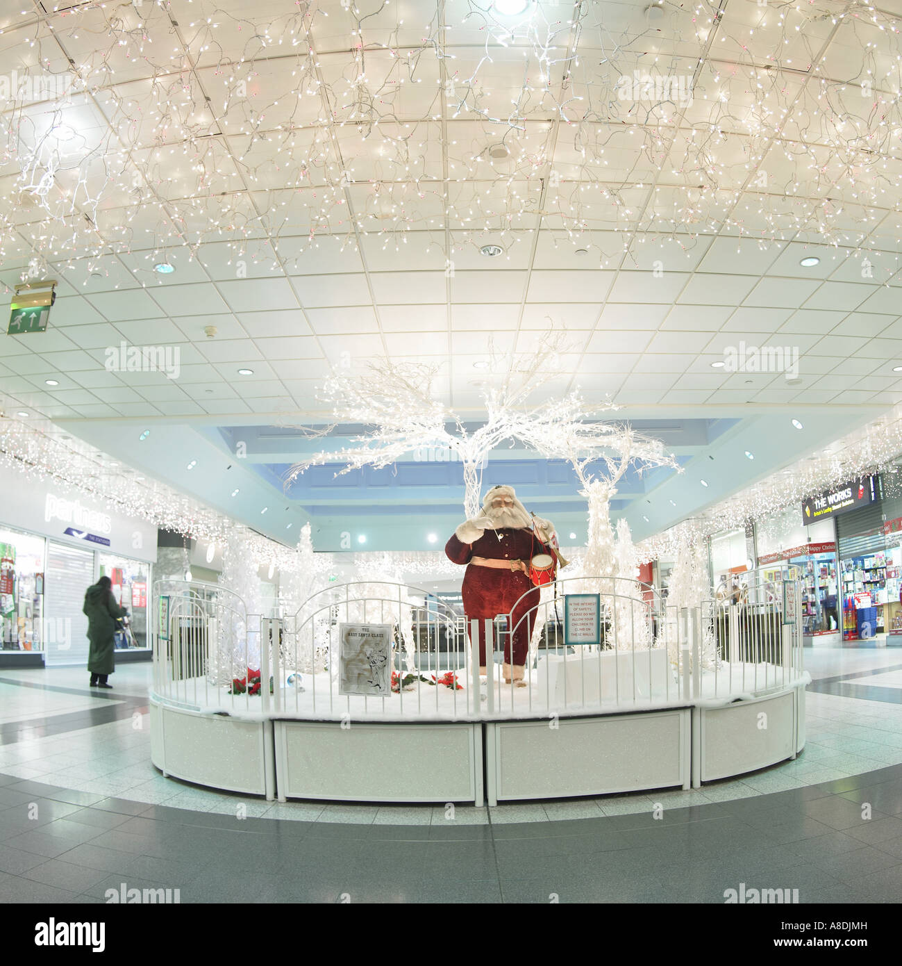 Affichage de Noël centre commercial Arndale Manchester en Angleterre Banque D'Images