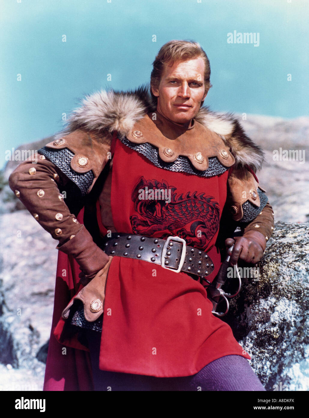 Le seigneur de guerre - 1965 Universal film avec Charlton Heston Banque D'Images