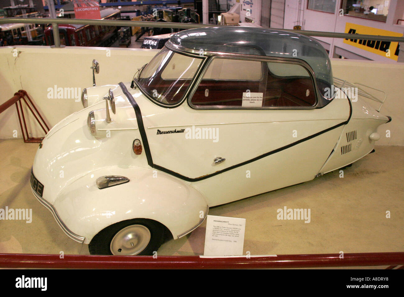 Messershmidt 3 roues dans le Kelvin Hall Museum of Transport Glasgow Ecosse GB UK Banque D'Images