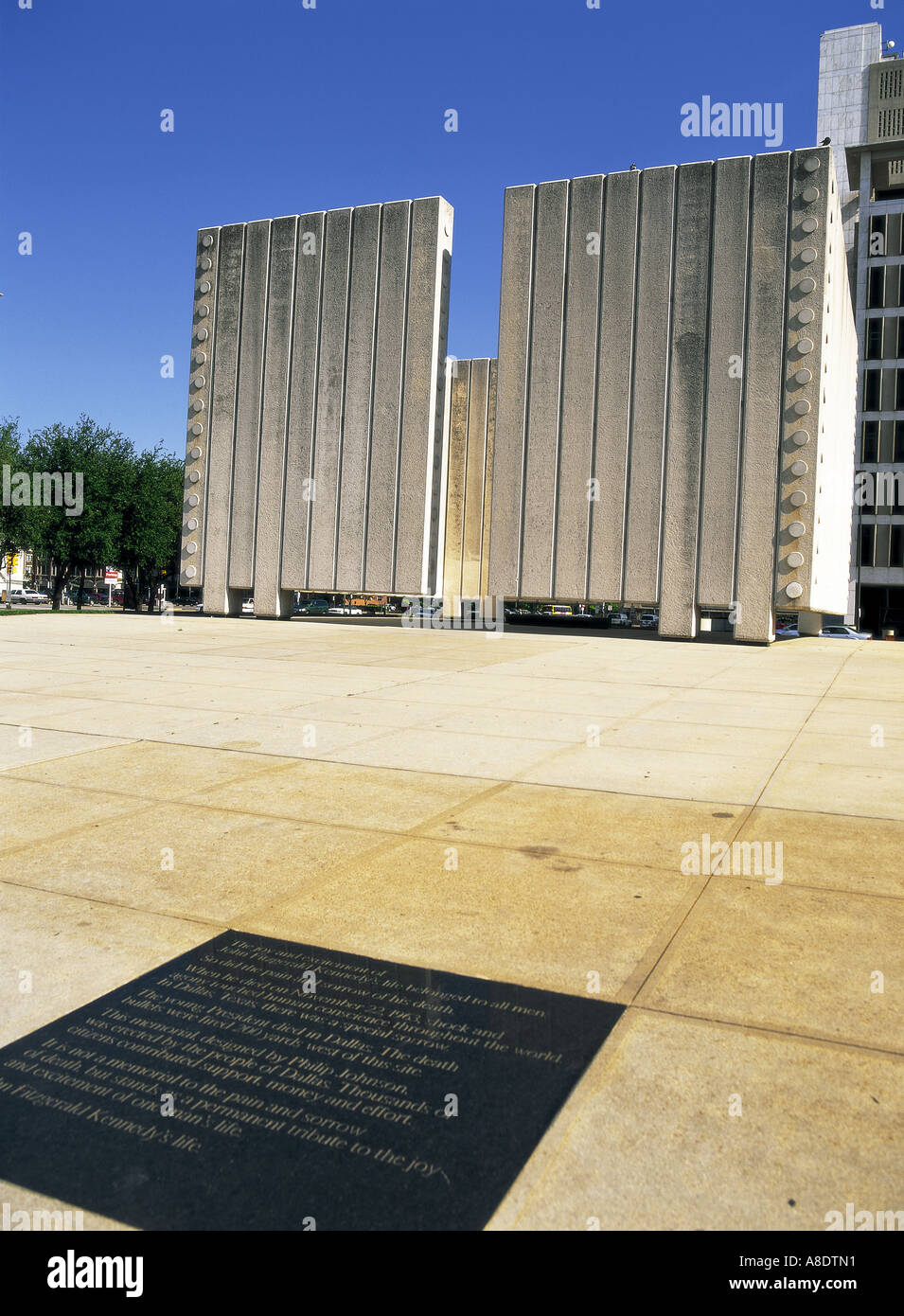 J.F. Kennedy Memorial, Dallas, Texas, USA Banque D'Images