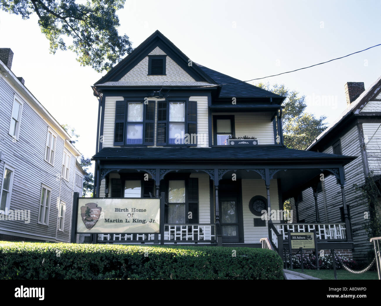 Dr Martin Luther King Jr. Naissance Atlanta, Georgia USA Banque D'Images