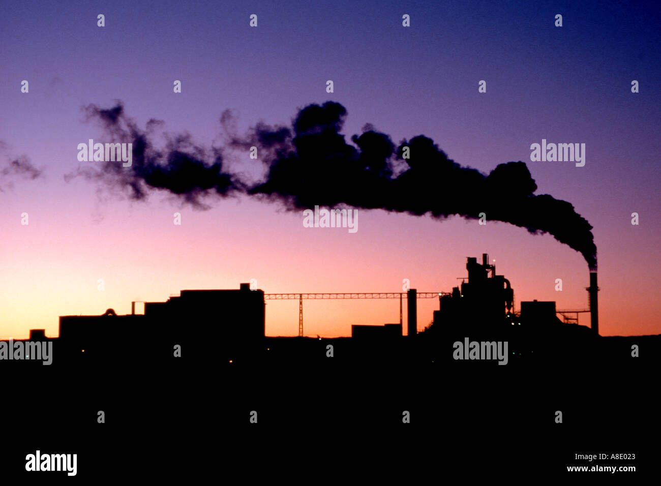 Usine de production d'énergie électrique Banque D'Images