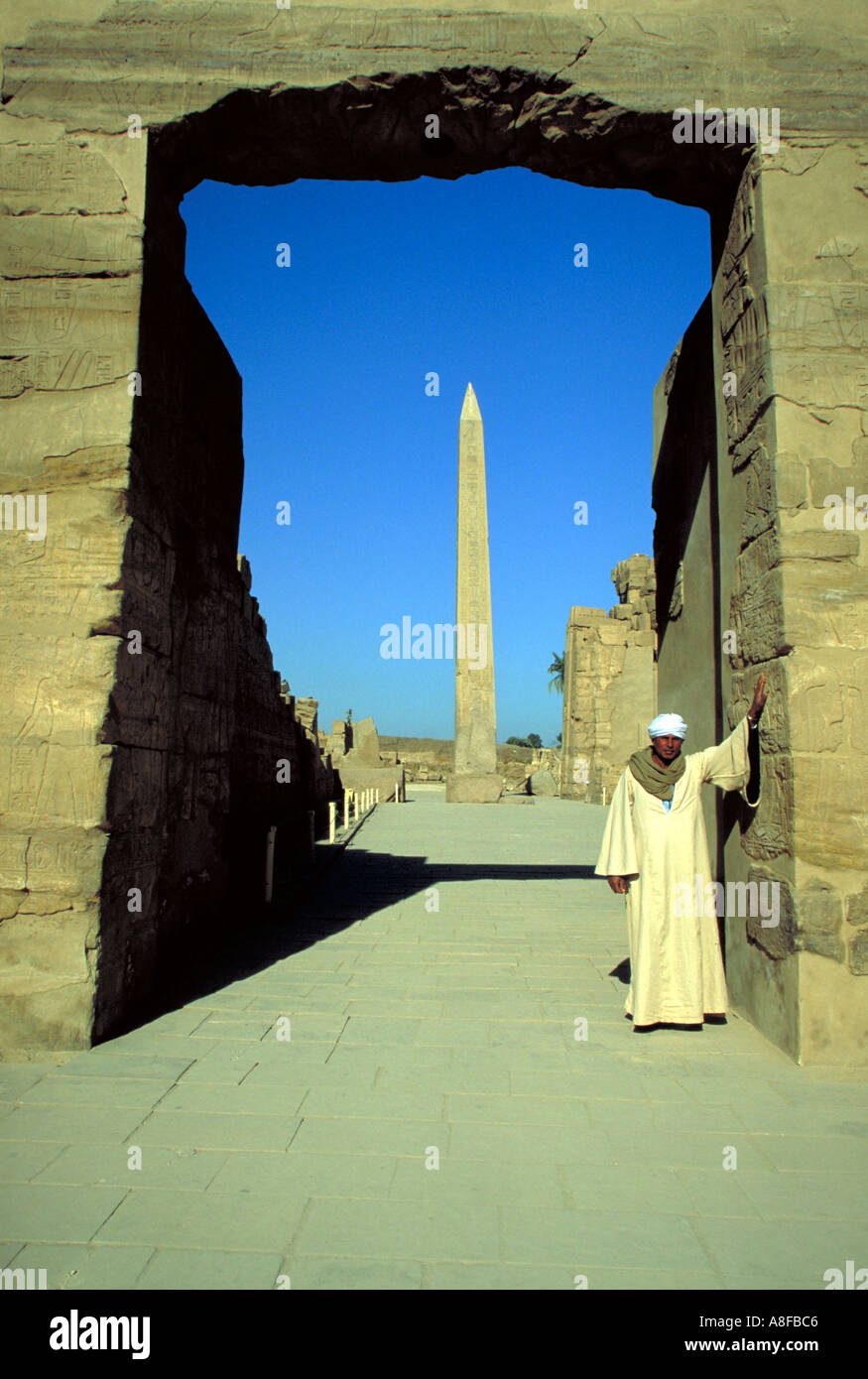 Temple de Karnak Louxor en Égypte Banque D'Images