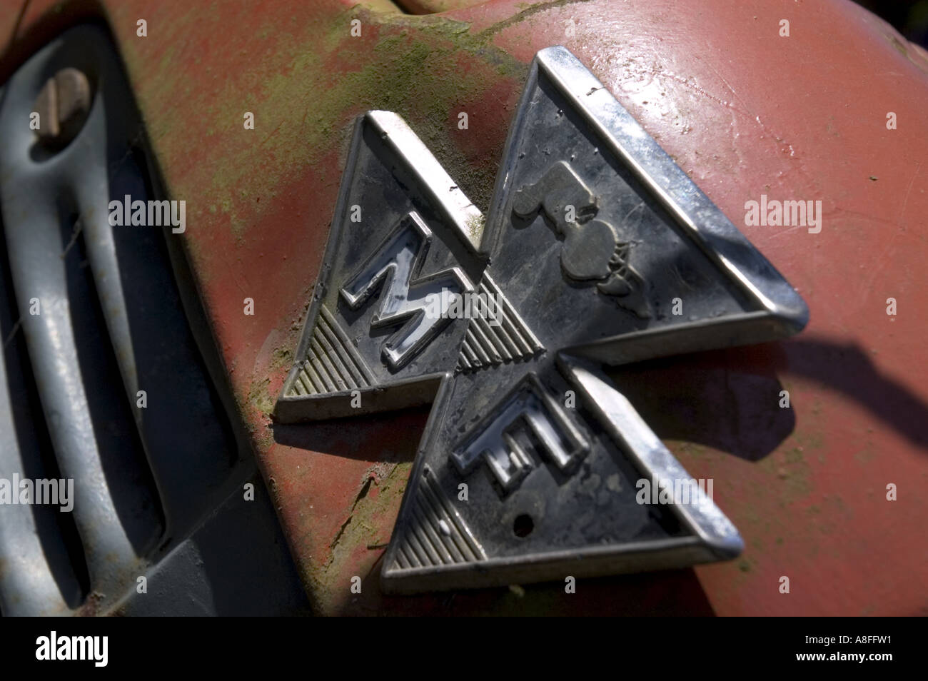 Close up of face de vieux tracteur Banque D'Images