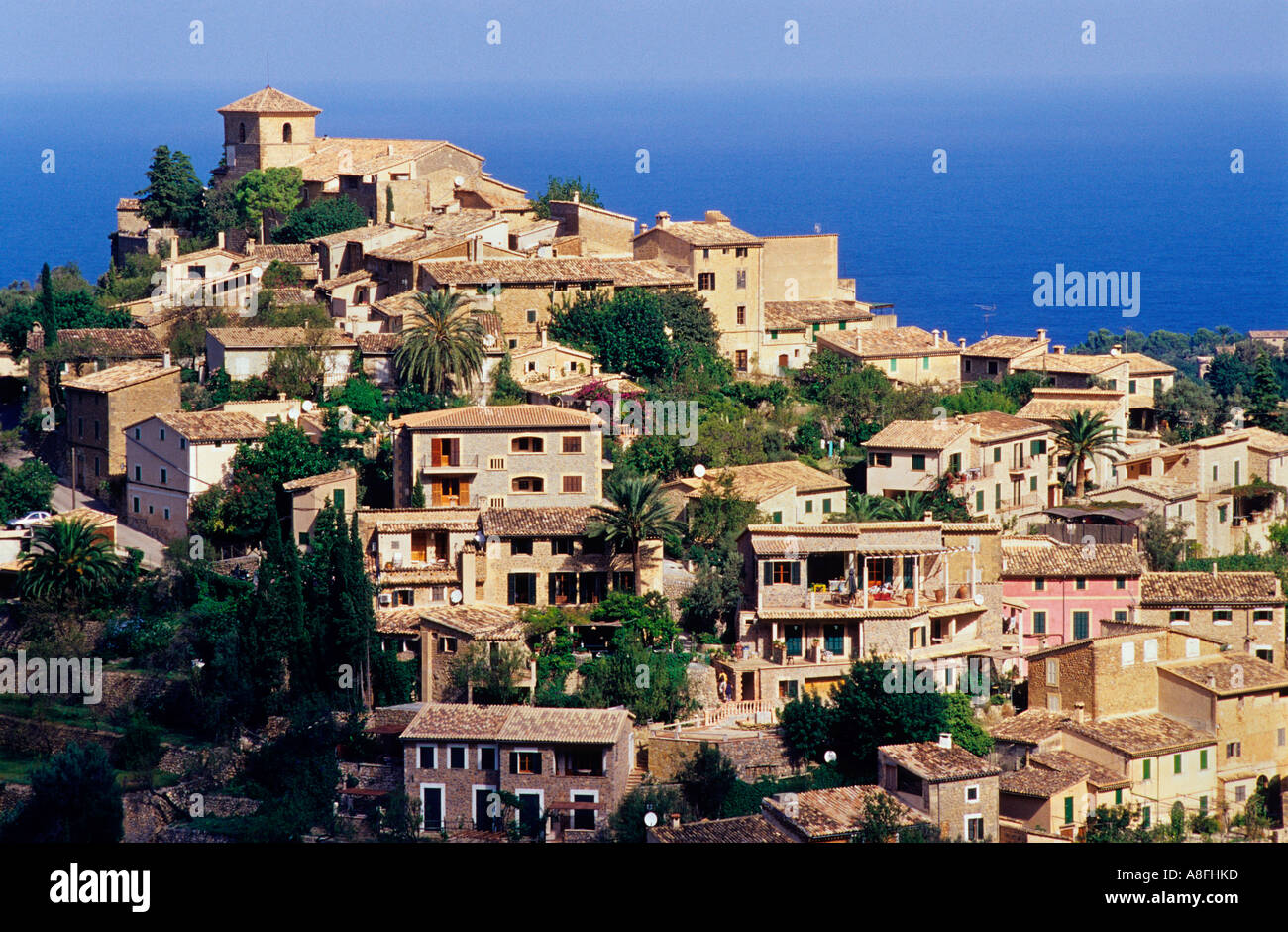 Deia. Majorque. Îles Baléares.Espagne Banque D'Images