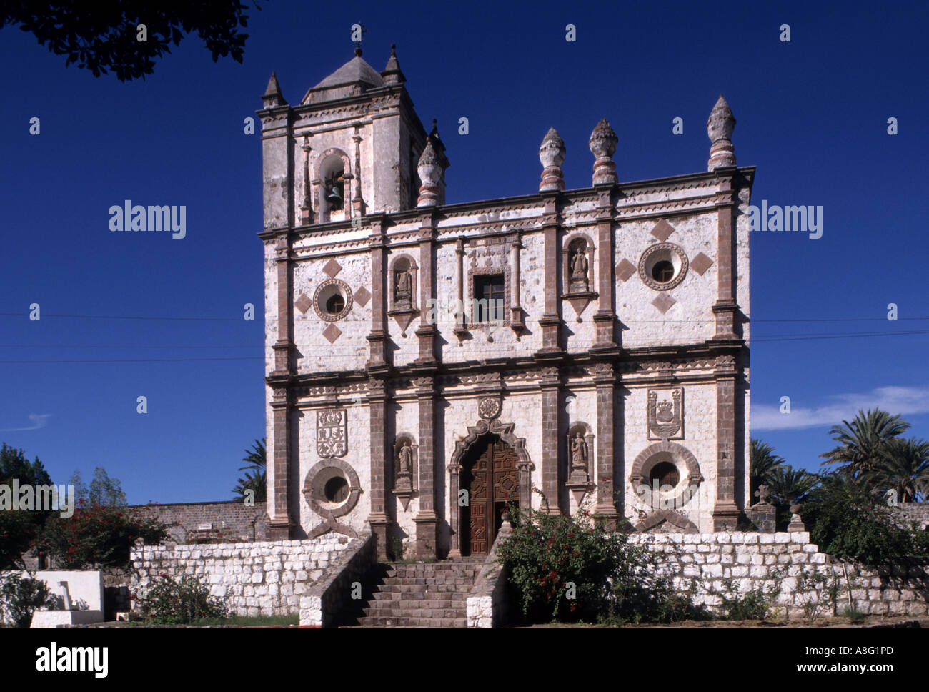 Mexique San Ignacio Baja California catholique église Banque D'Images