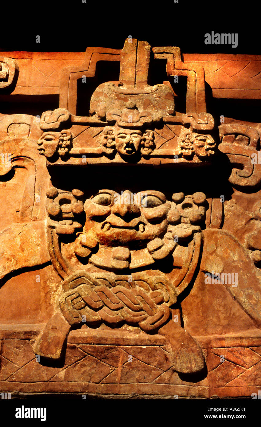Musée d'anthropologie de Mexico archéologie Maya Kinich Banque D'Images