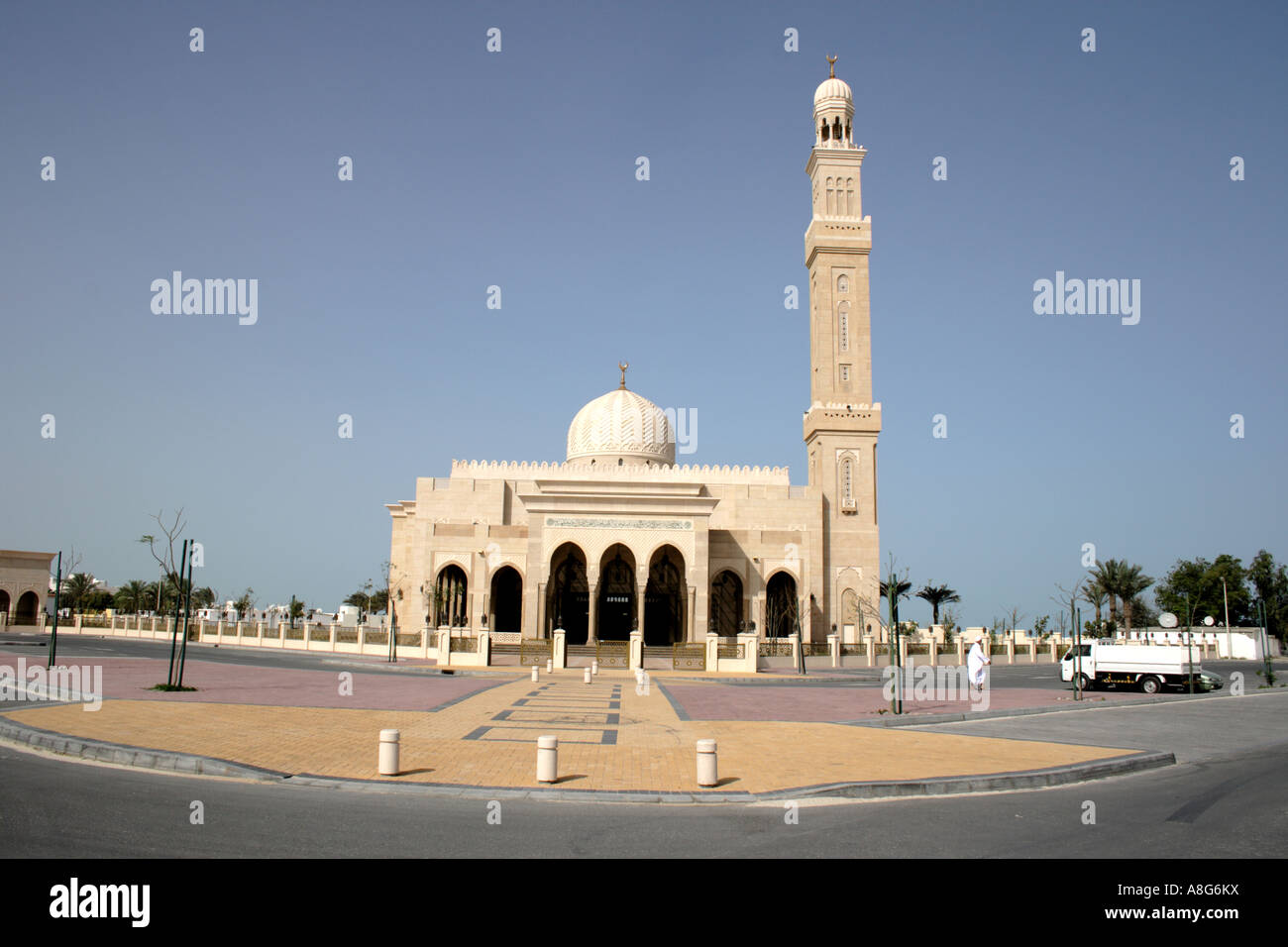 Mosquée de la ville d'Umm Al Quaim, Emirats Arabes Unis. Photo par Willy Matheisl Banque D'Images