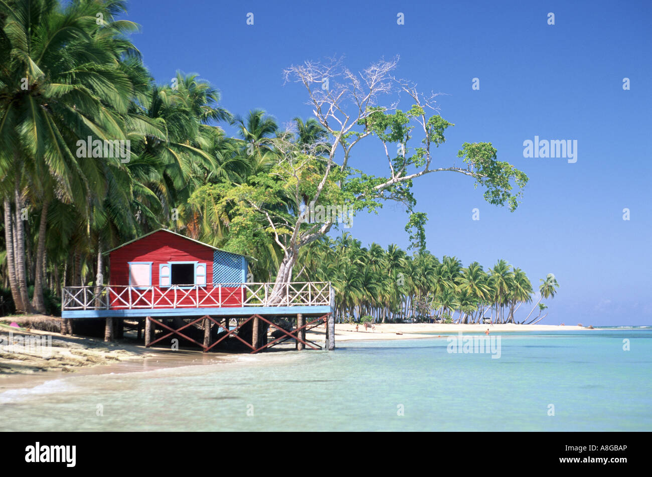 République dominicaine. Plage de Punta Bonita. West Indies. Banque D'Images