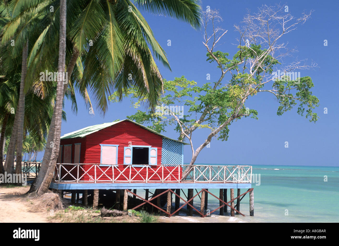République dominicaine. Plage de Punta Bonita. West Indies. Banque D'Images