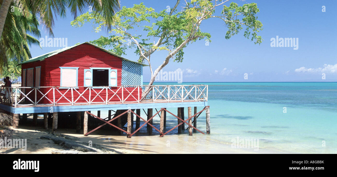 République dominicaine. Plage de Punta Bonita. West Indies. Banque D'Images