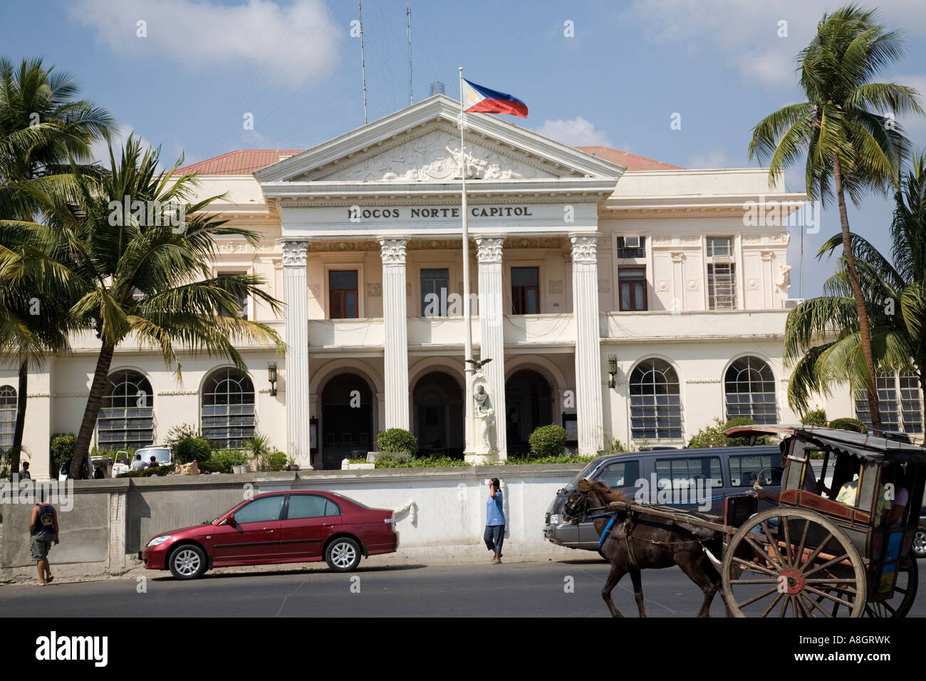 Mairie, Ilocos Norte Capitol, Laoag, Ilocos Norte, Philippines Banque D'Images