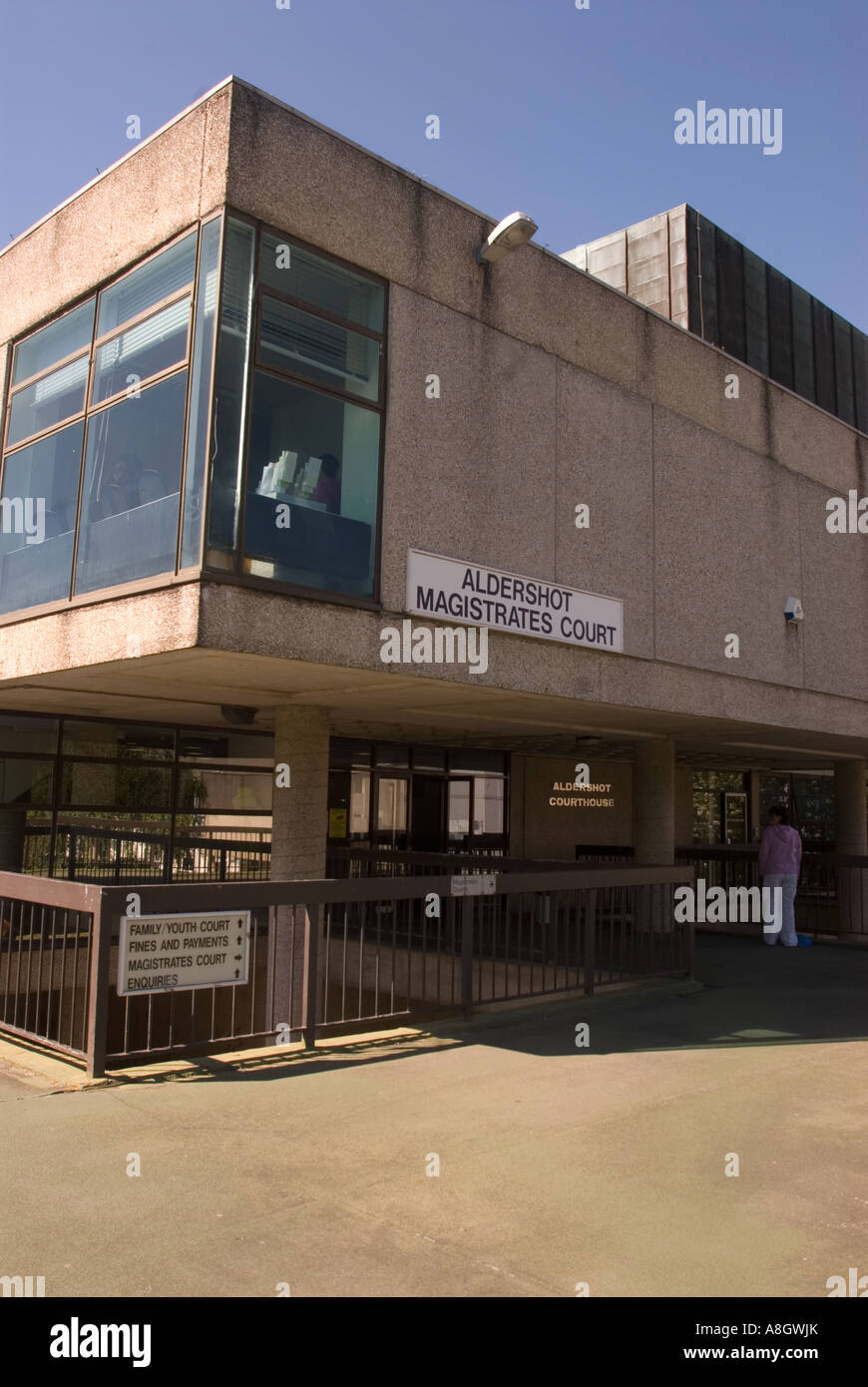 Cour de magistrats Aldershot Hampshire Aldershot Banque D'Images