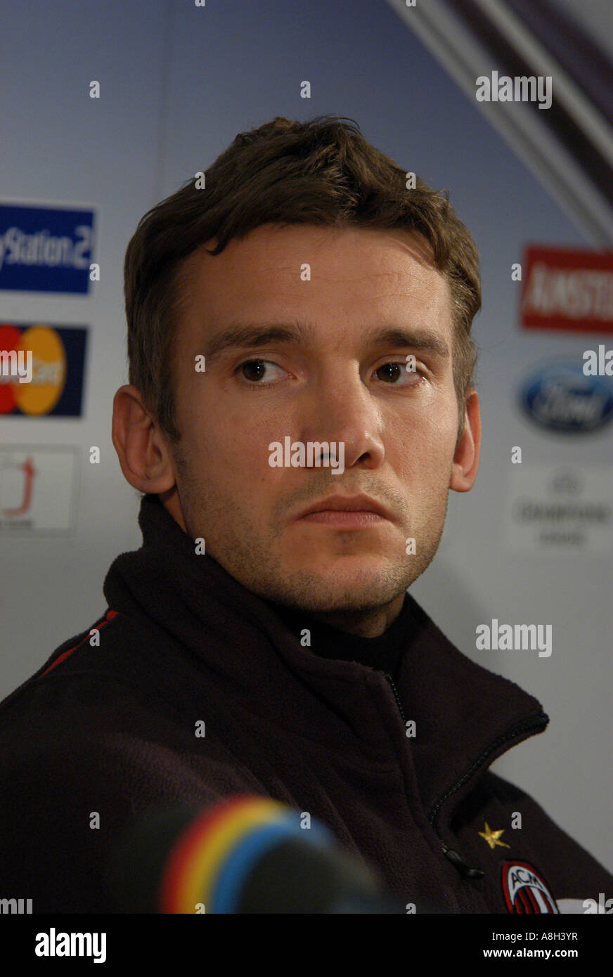 Célèbre joueur de football Ukrainien Andriy Shevchenko Banque D'Images