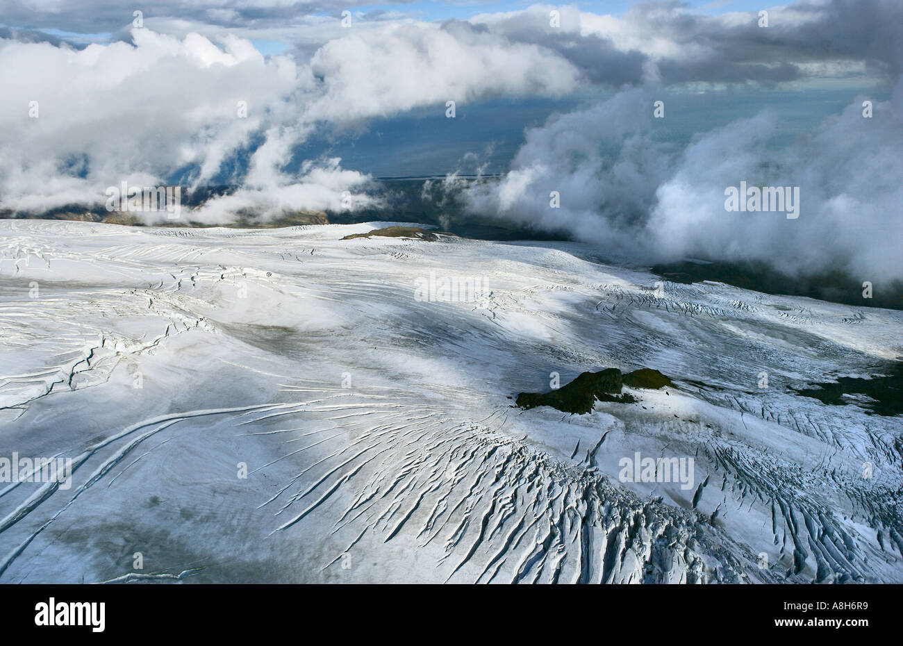 Glacier de Vatnajokull Islande Banque D'Images