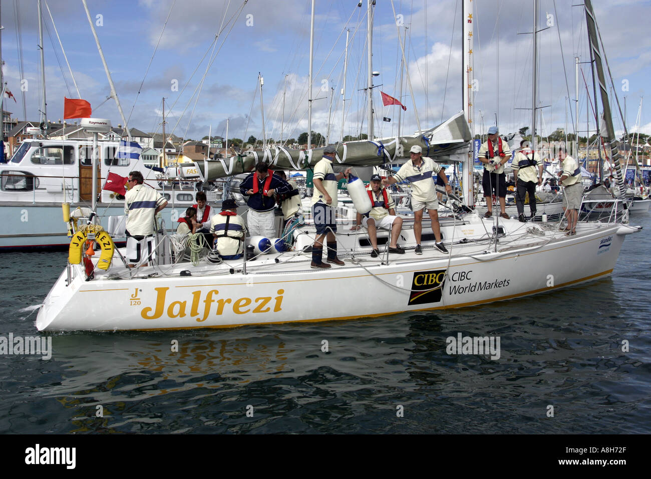 La Semaine de Cowes, île de Wight, Angleterre, Royaume-Uni Banque D'Images