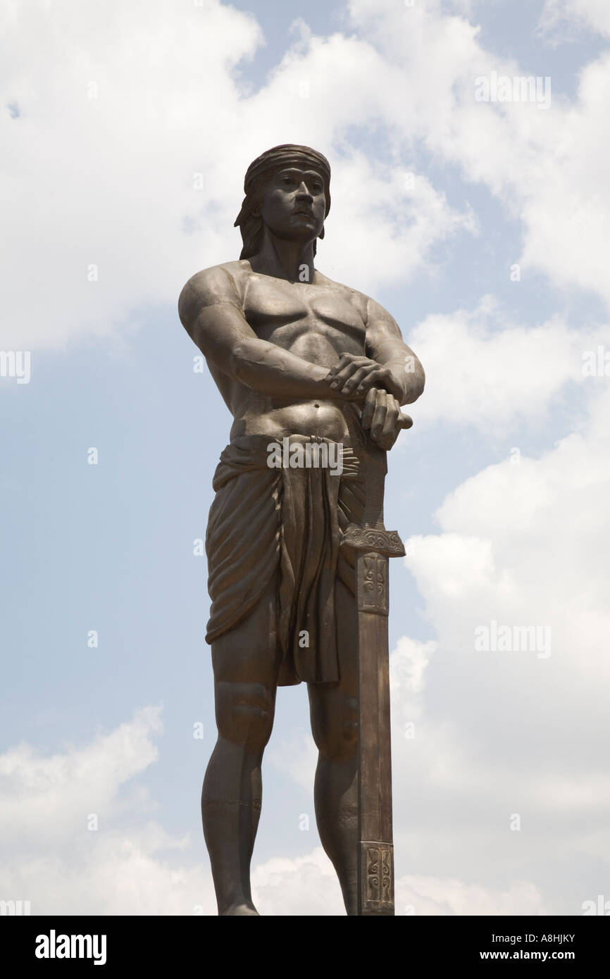 Lapu Lapu Monument, sentinelle de la liberté, Statue du Parc Rizal, Manille, Philippines Banque D'Images