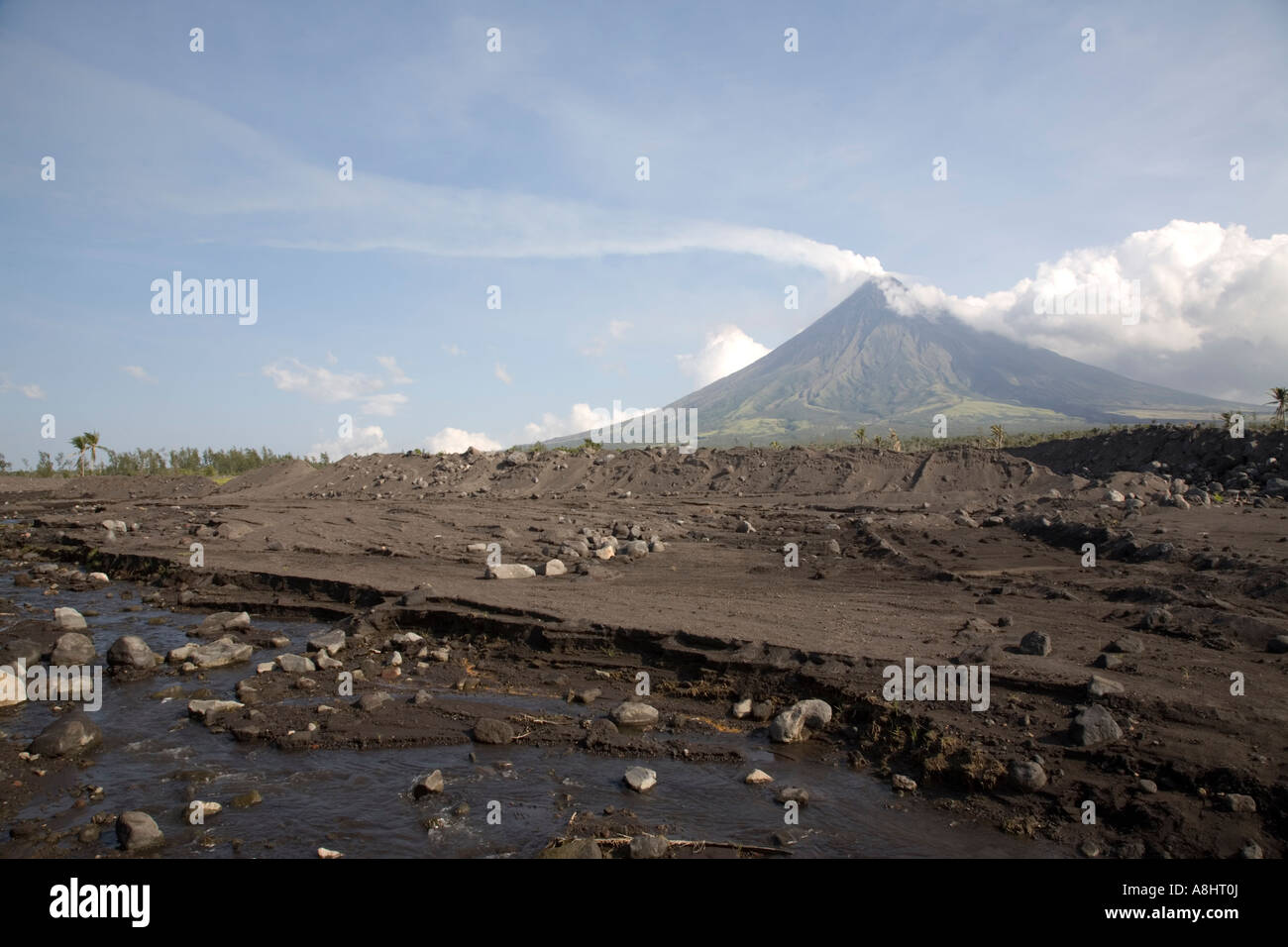 Mont du volcan Mayon, Legaspi, le sud de Luzon, Philippines Banque D'Images