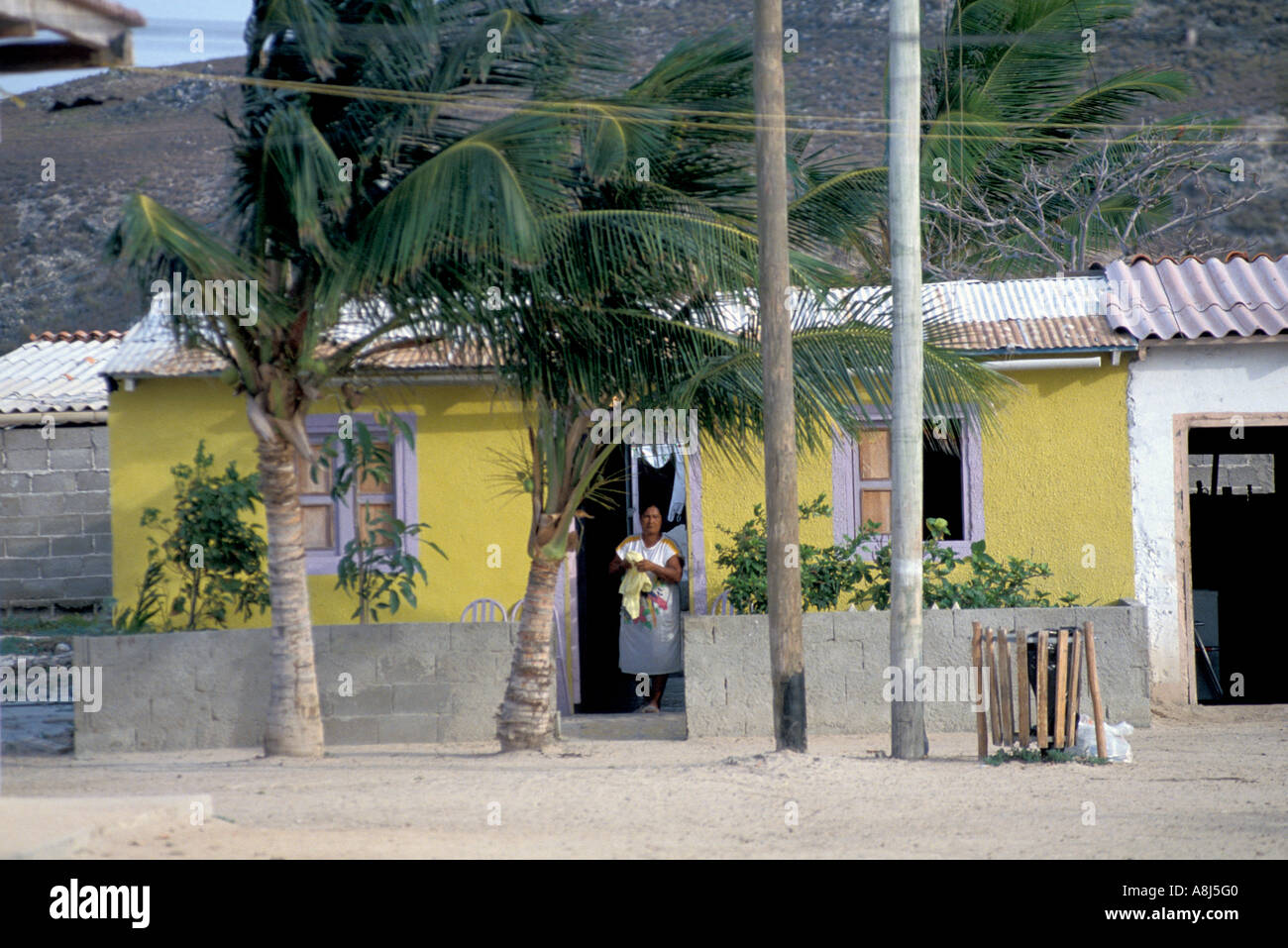 L'Archipel de Los Roques Venezuela Gran Roque village Banque D'Images