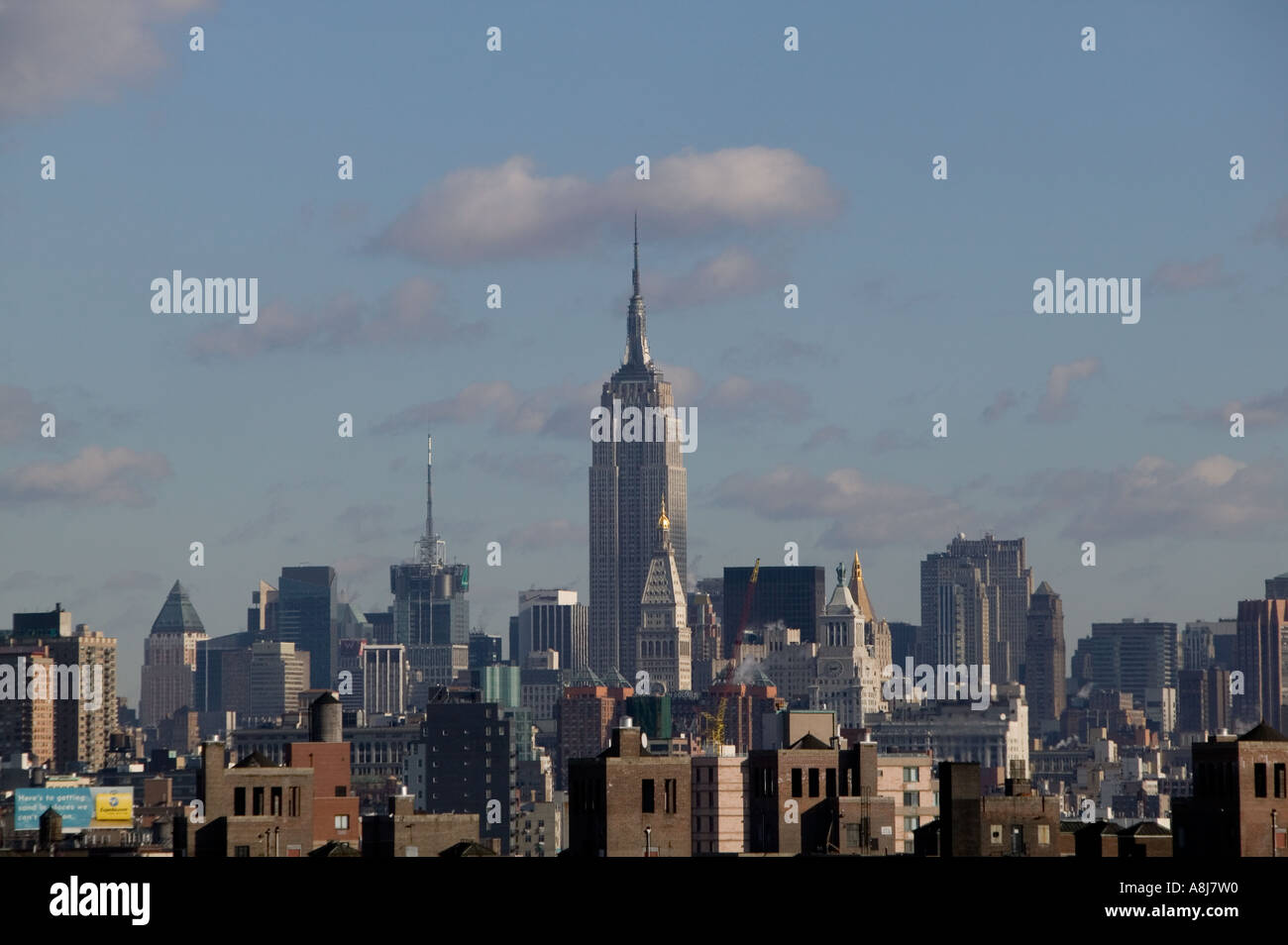 Matin voir de l'Empire State Building à New York États-unis Feb 2006 Banque D'Images