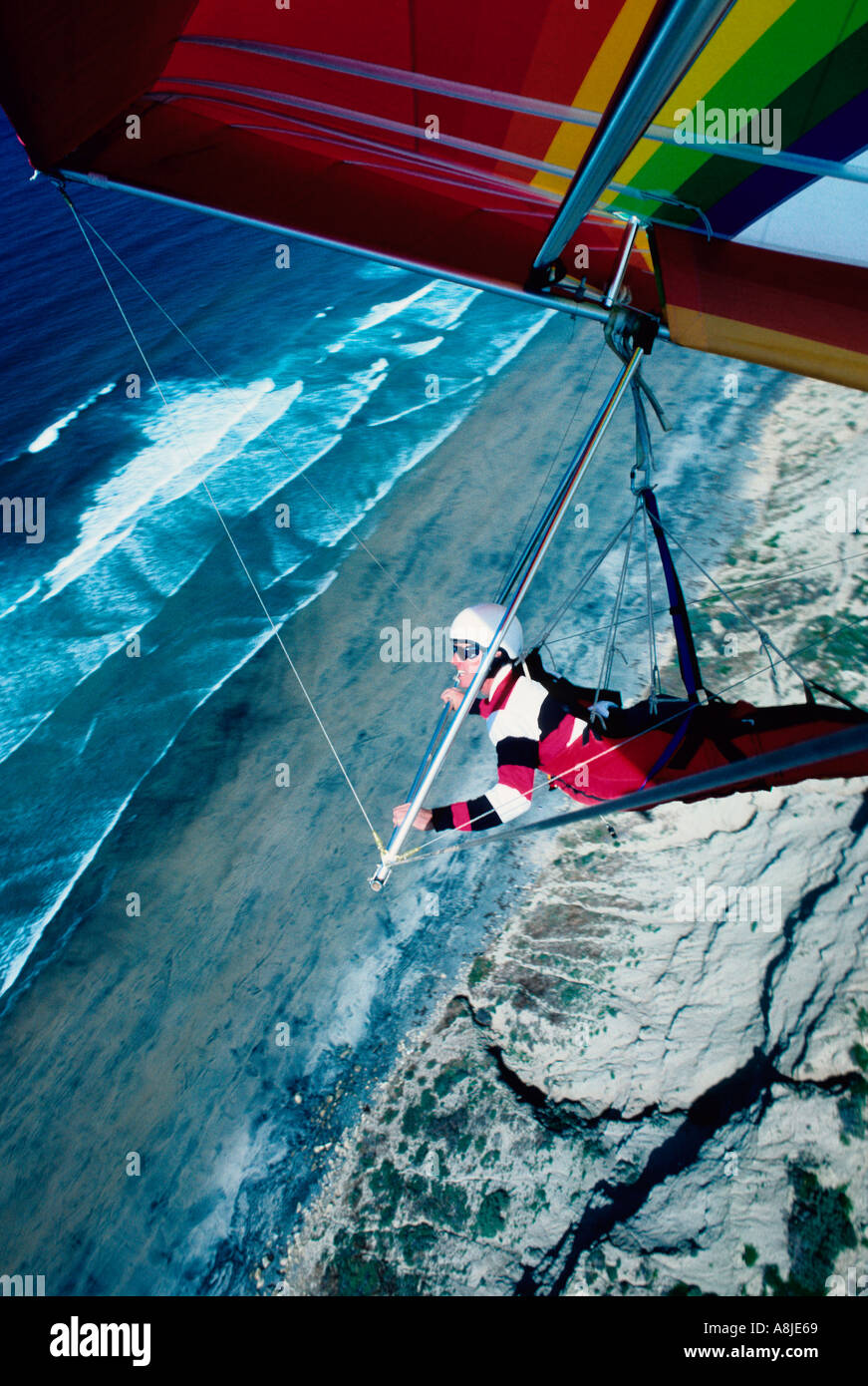 Un planeur au-dessus de Torrey Pines Californie USA Banque D'Images