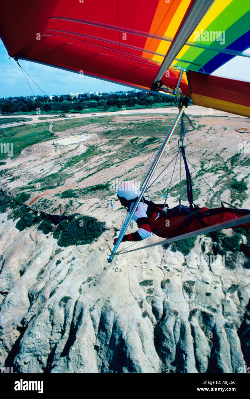 Un planeur au-dessus de Torrey Pines Californie USA Banque D'Images