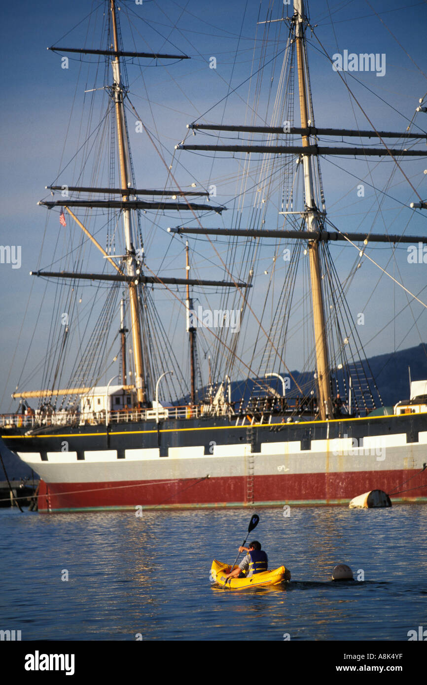 La Californie, San Francisco, San Francisco Maritime National Historical Park, Balclutha clipper Banque D'Images