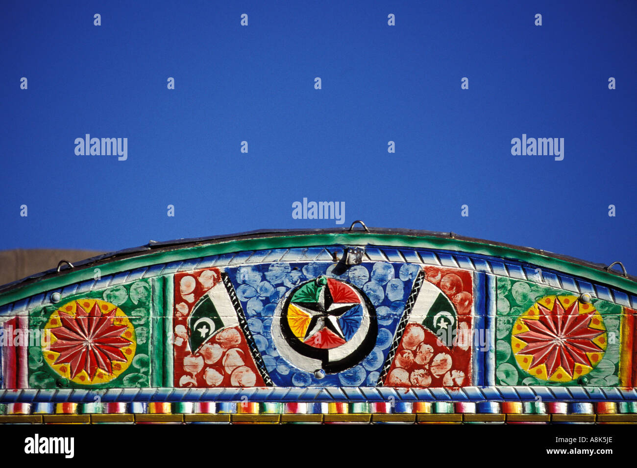 Le Pakistan, Détail, camion décoré Banque D'Images