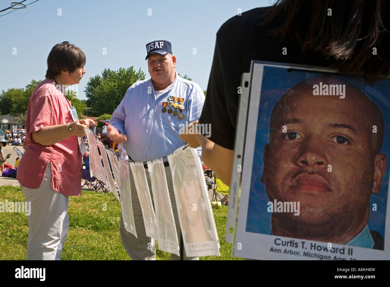 Les soldats américains tués en Irak Banque D'Images