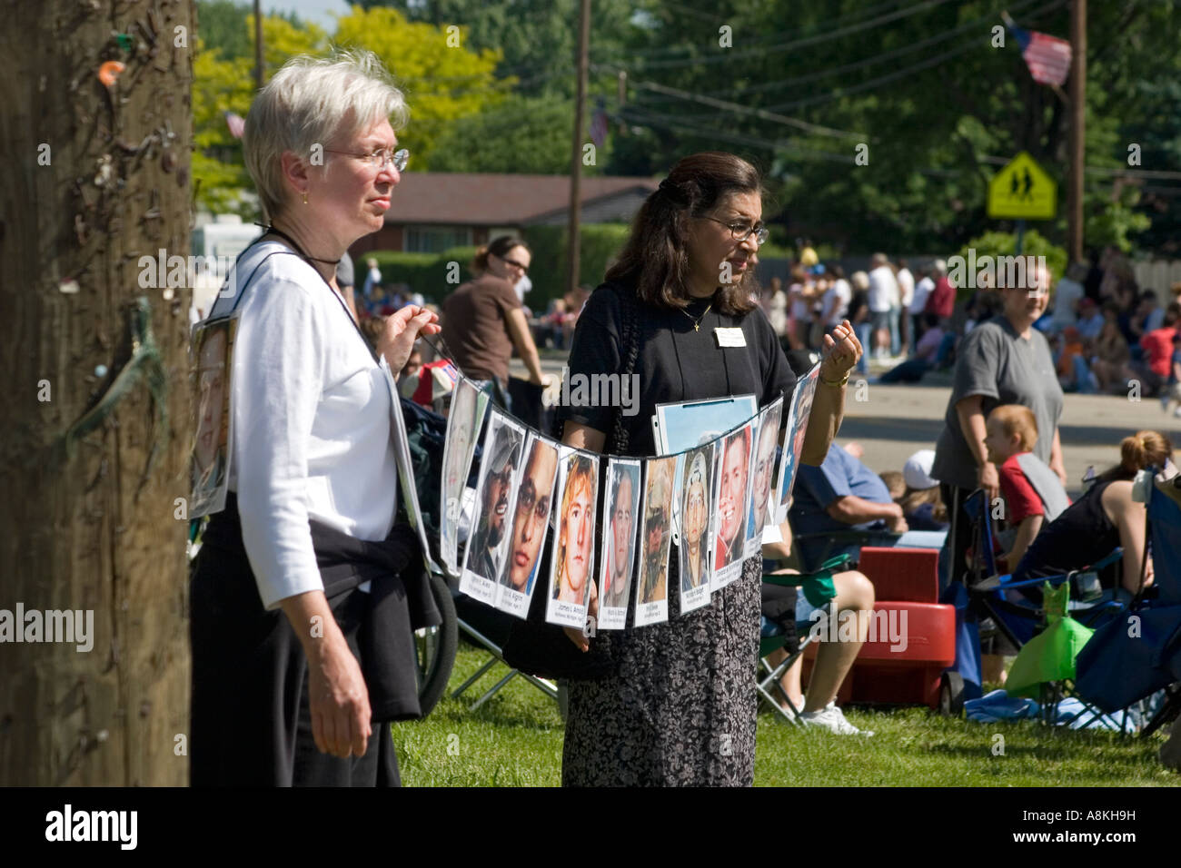 Les soldats américains tués en Irak Banque D'Images