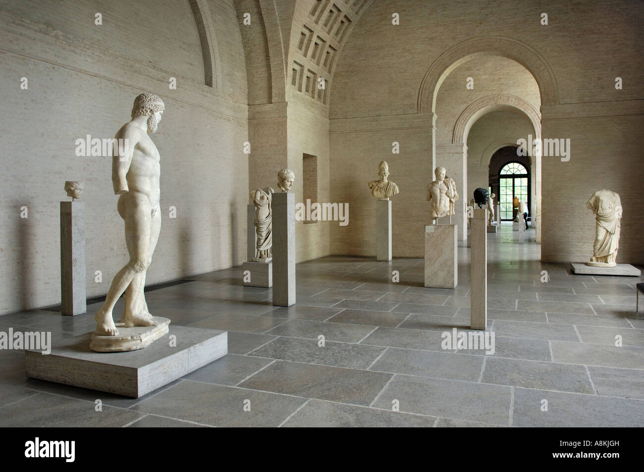 Hall de Diomède, Glyptothèque de Munich, Bavière, Allemagne Banque D'Images